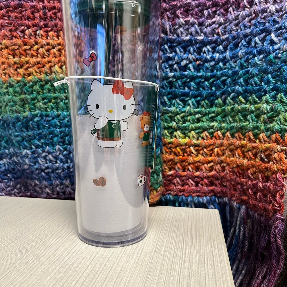 Starbucks Hello Kitty Clear Tumbler